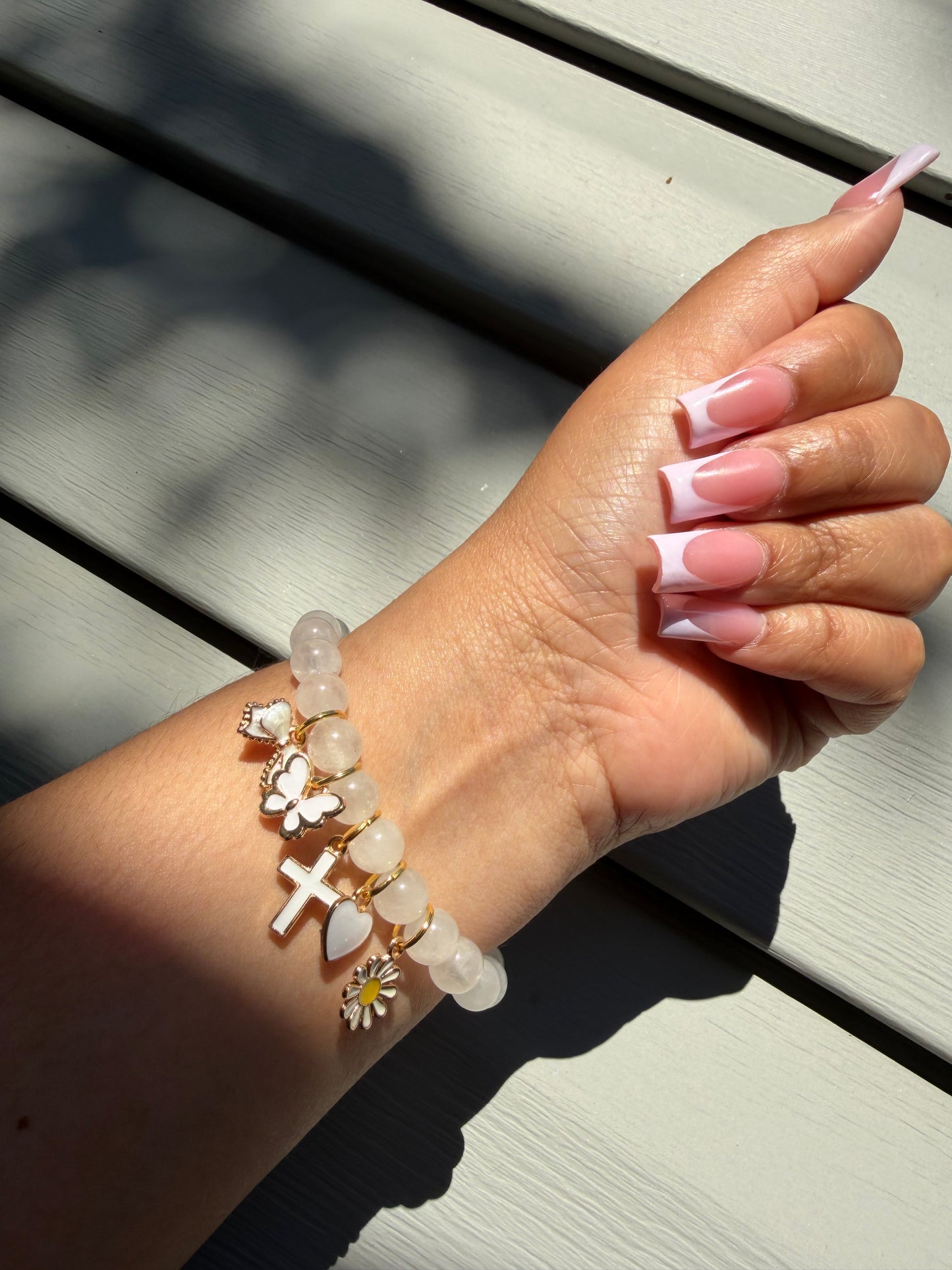 Quartz Charm Bracelet