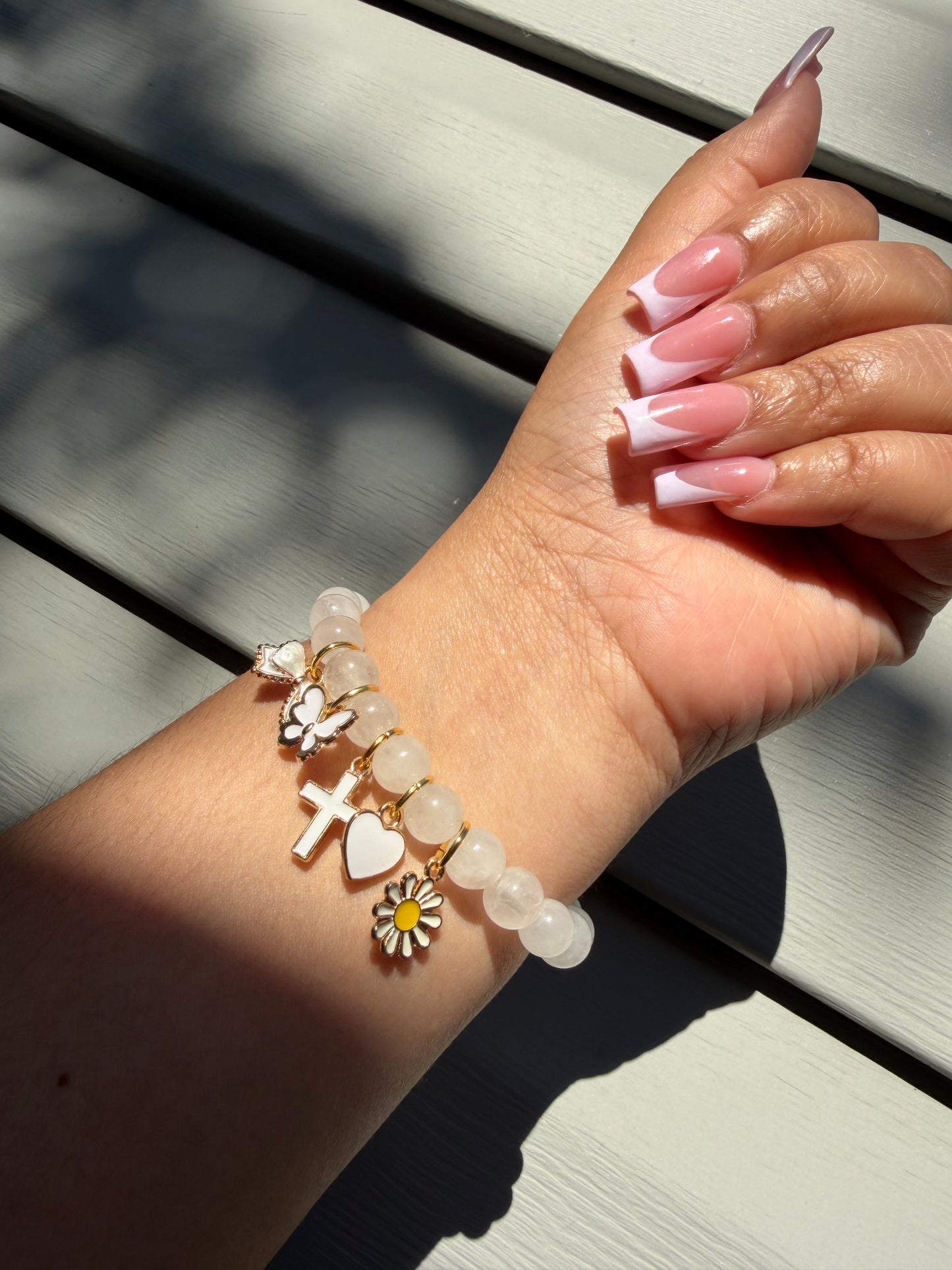 Quartz Charm Bracelet