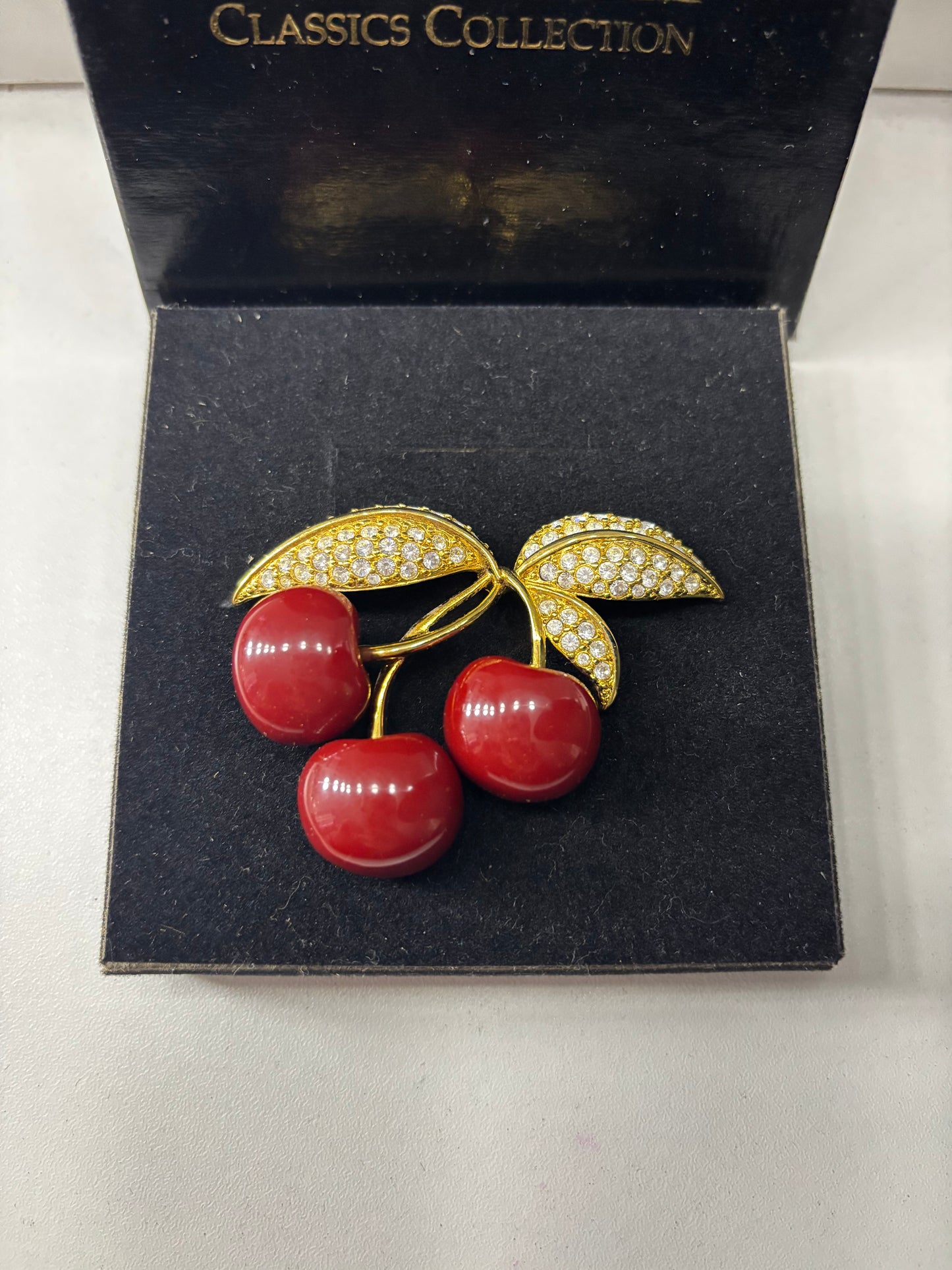 Vintage Joan Rivers Cherry Pin