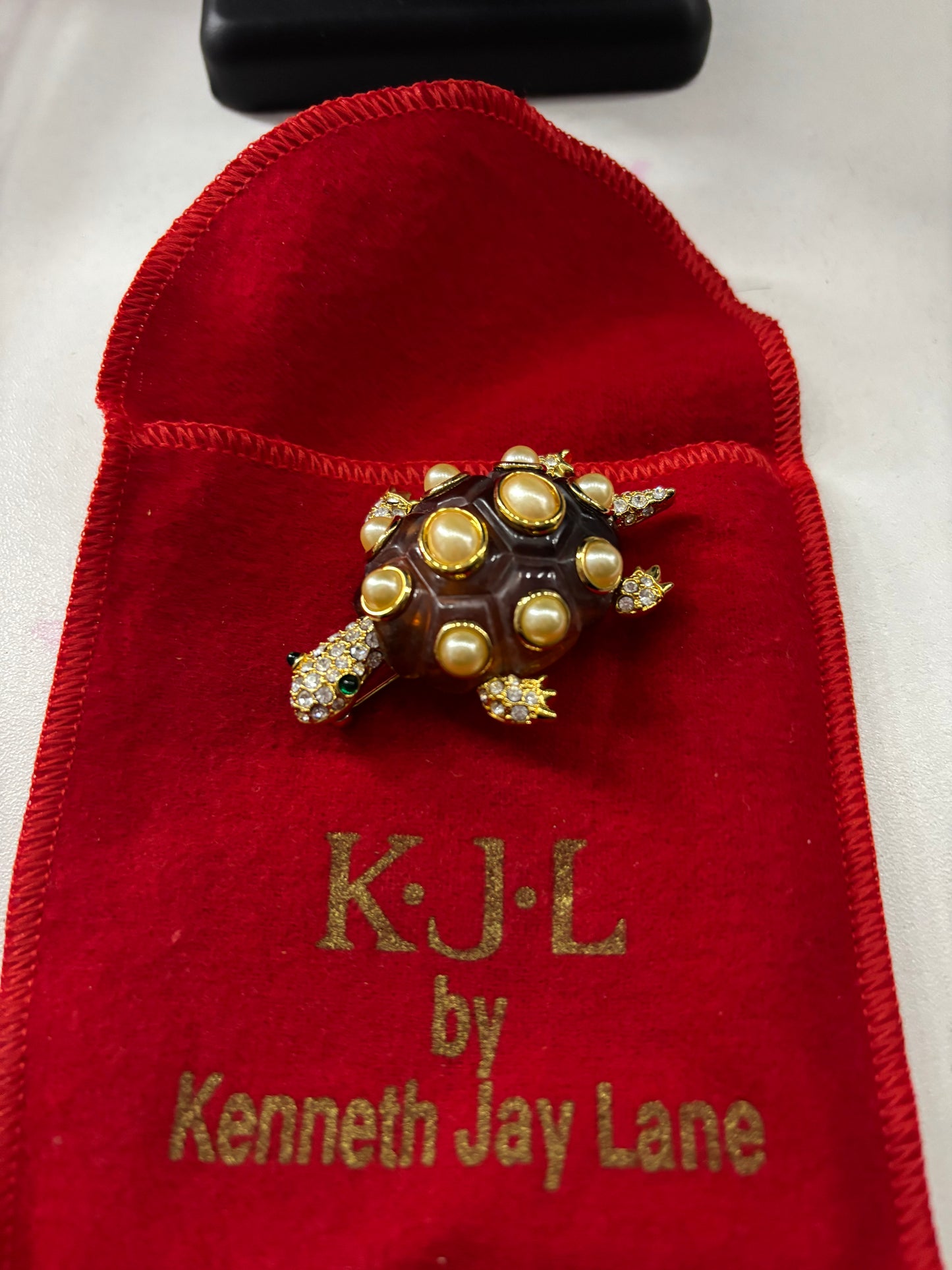 Vintage Kenneth Jay Lane Turtle Pin