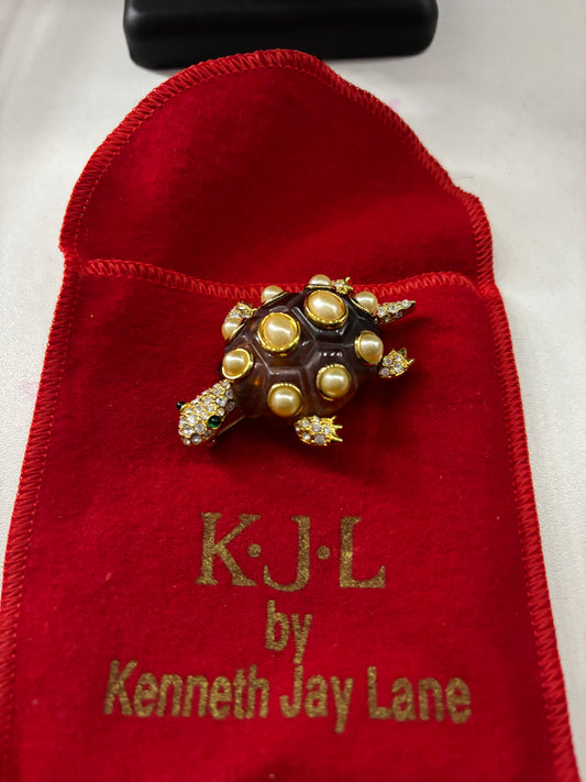 Vintage Kenneth Jay Lane Turtle Pin