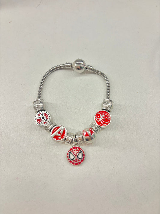 Silver Spiderman Bracelet