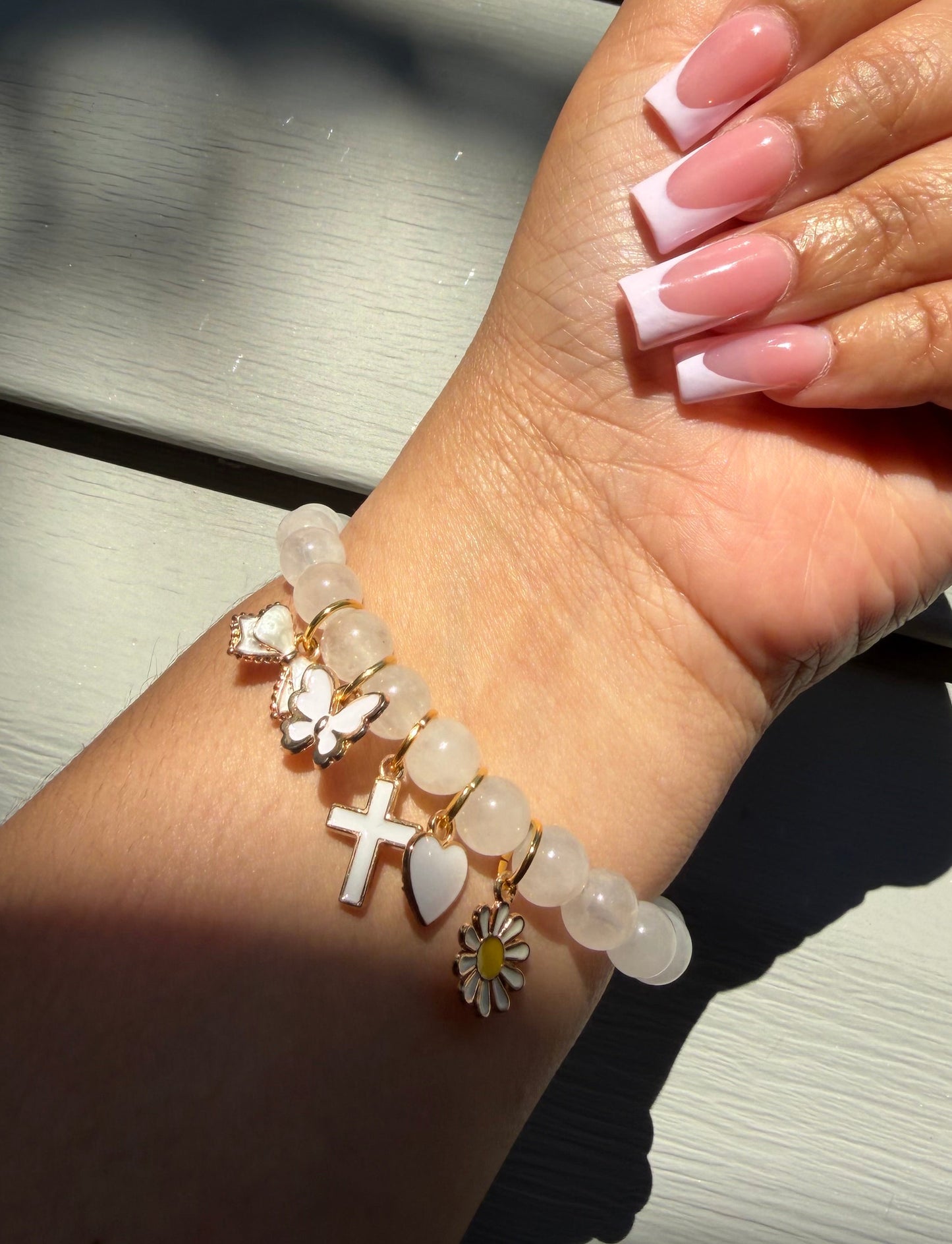 Quartz Charm Bracelet