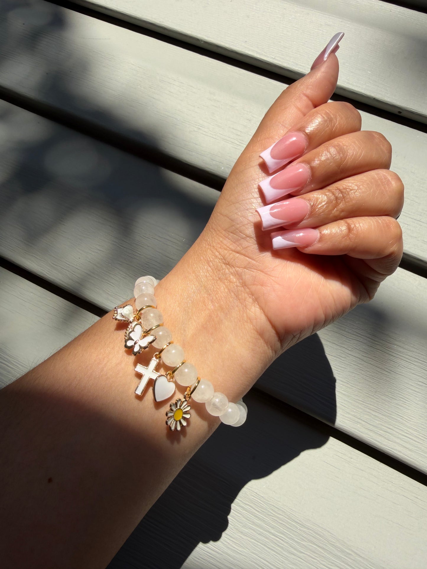 Quartz Charm Bracelet