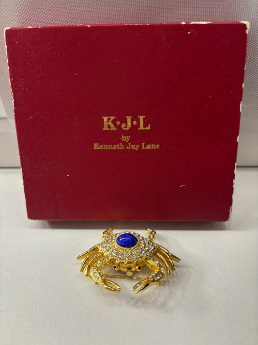 Vintage Kenneth Jay Lane Crab Pin