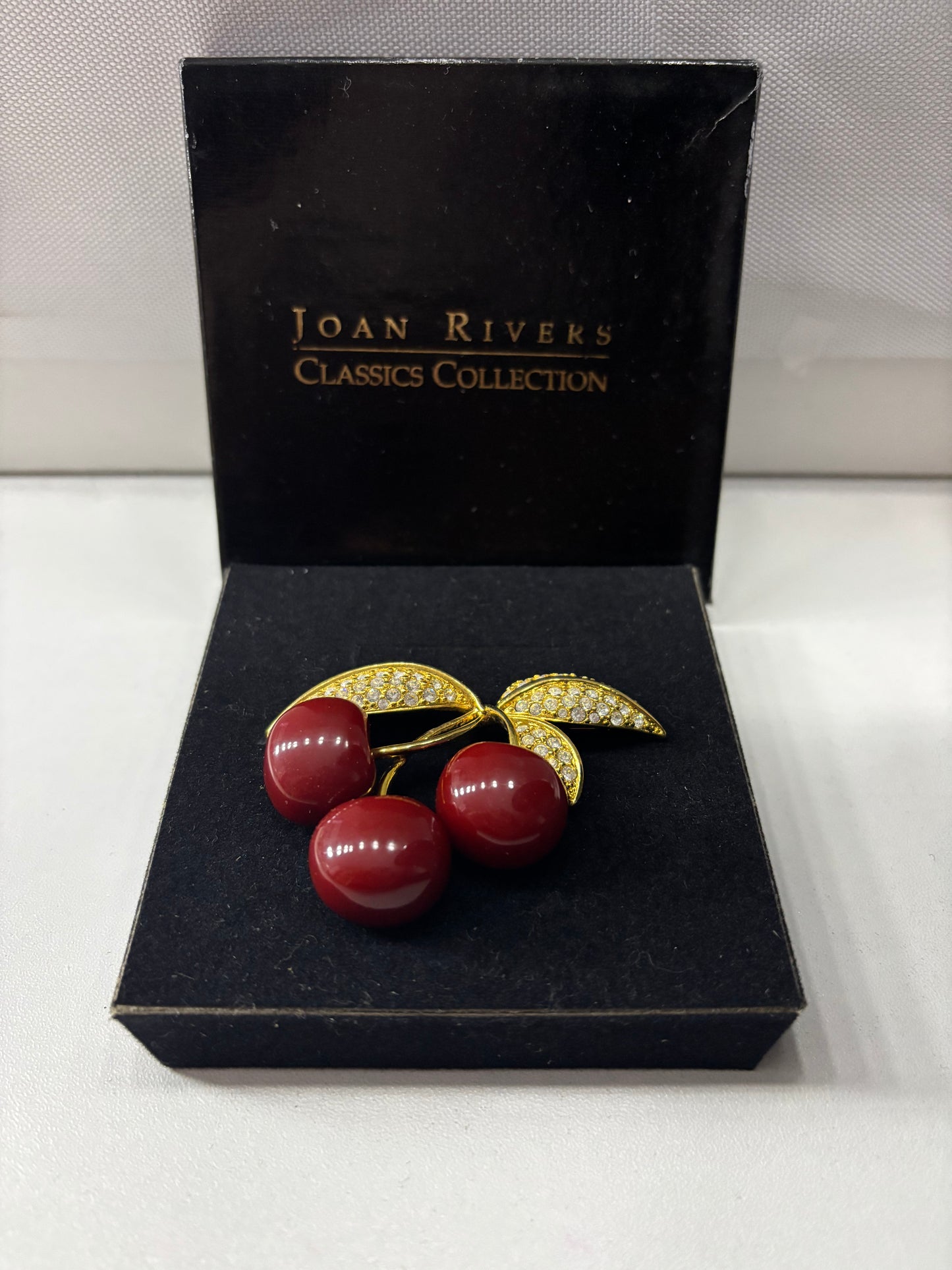 Vintage Joan Rivers Cherry Pin
