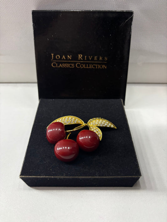 Vintage Joan Rivers Cherry Pin