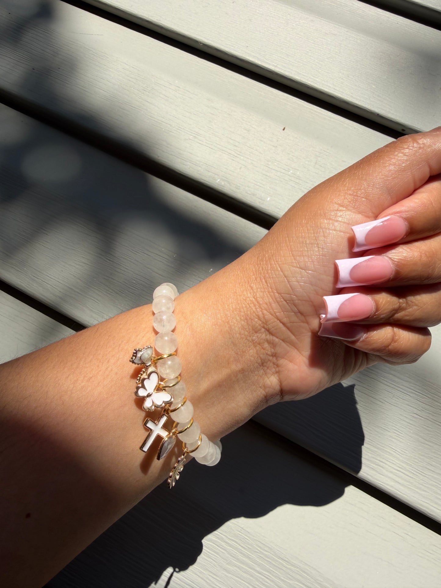 Quartz Charm Bracelet