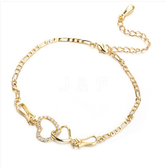 Heart Chain Bracelet