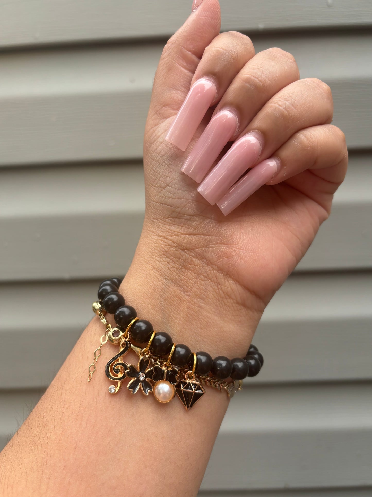 Black Charm Bracelet