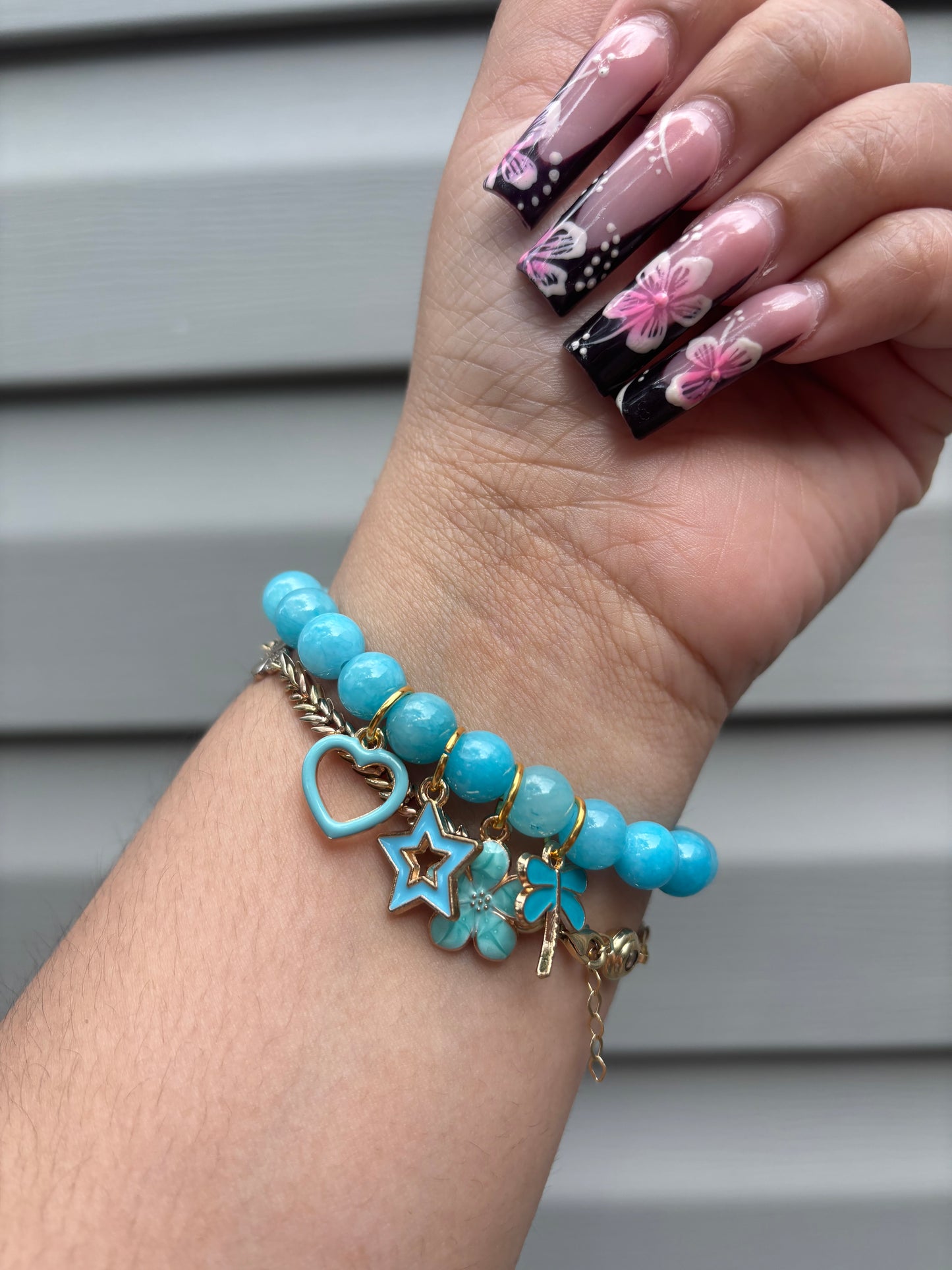 Blue Charm Bracelet