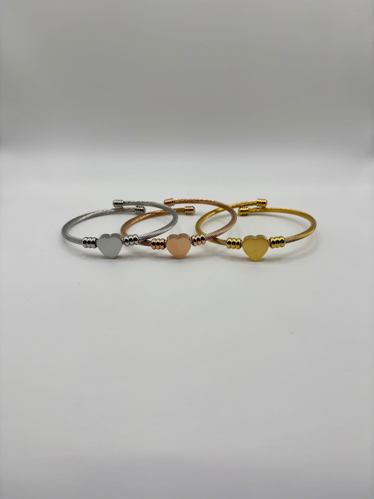 Heart Bangle Bracelet