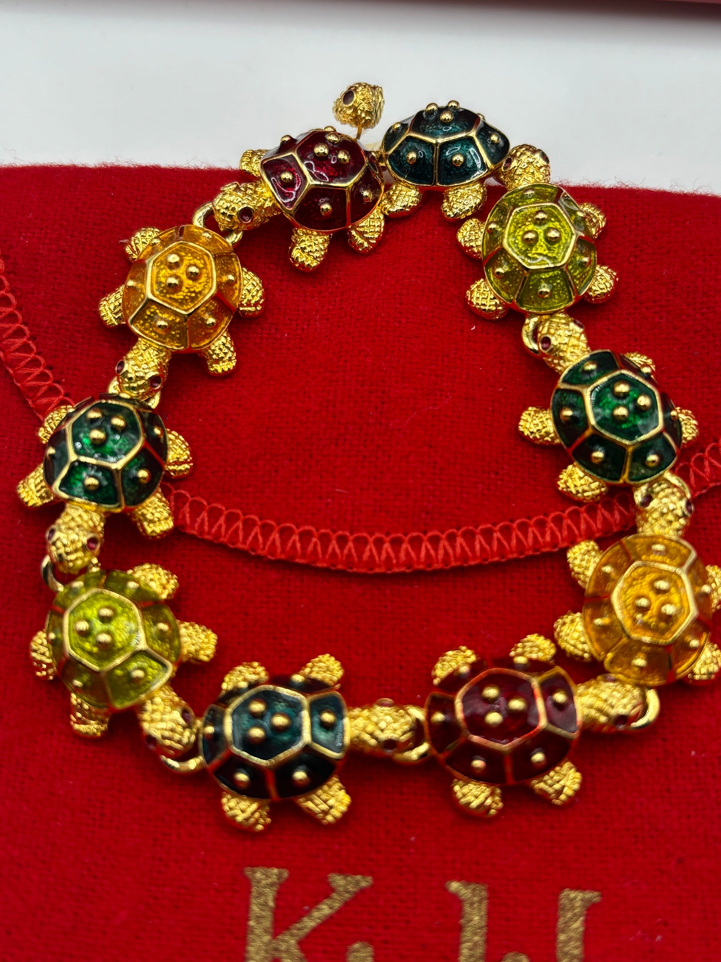 Vintage Kenneth Jay Lane Turtle Bracelet