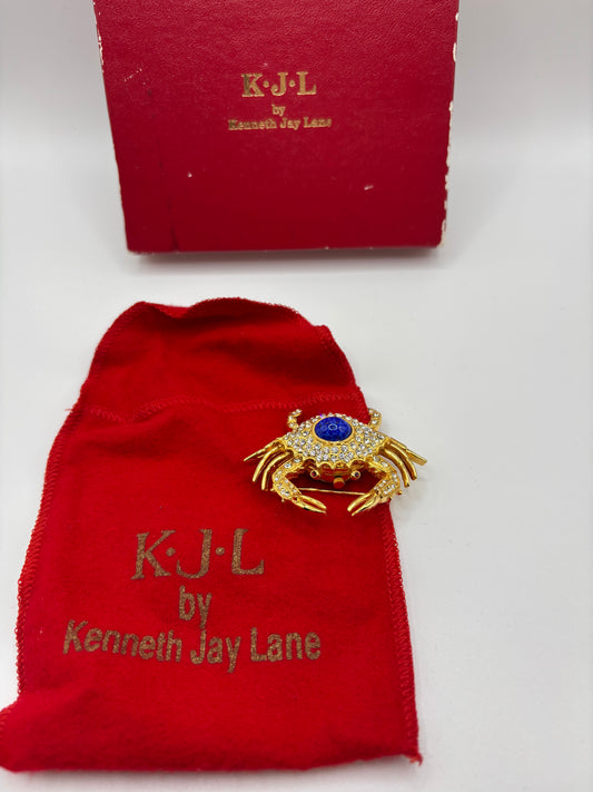 Vintage Kenneth Jay Lane Crab Pin
