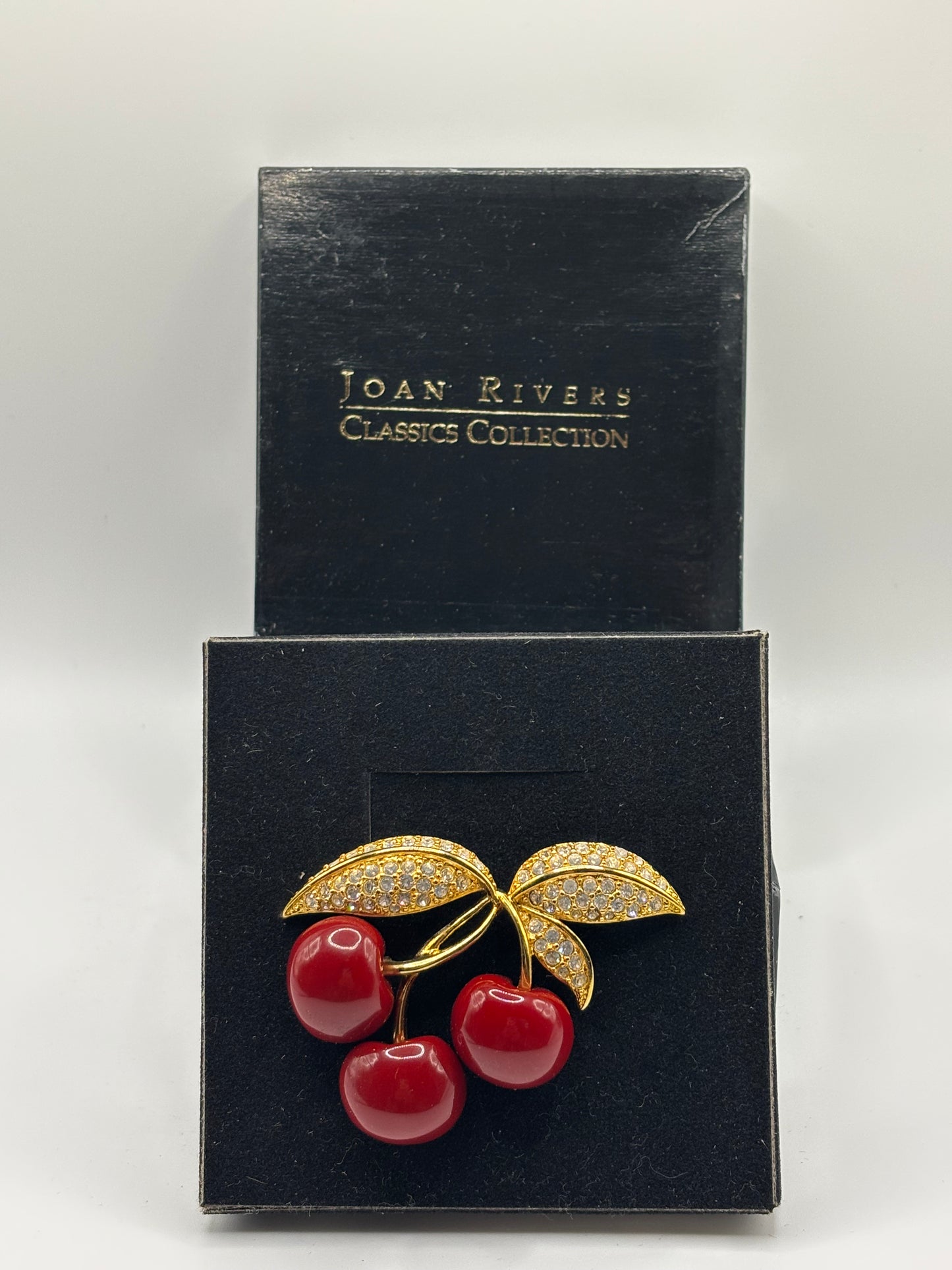 Vintage Joan Rivers Cherry Pin
