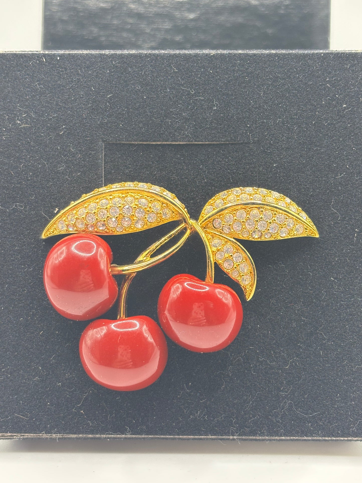 Vintage Joan Rivers Cherry Pin