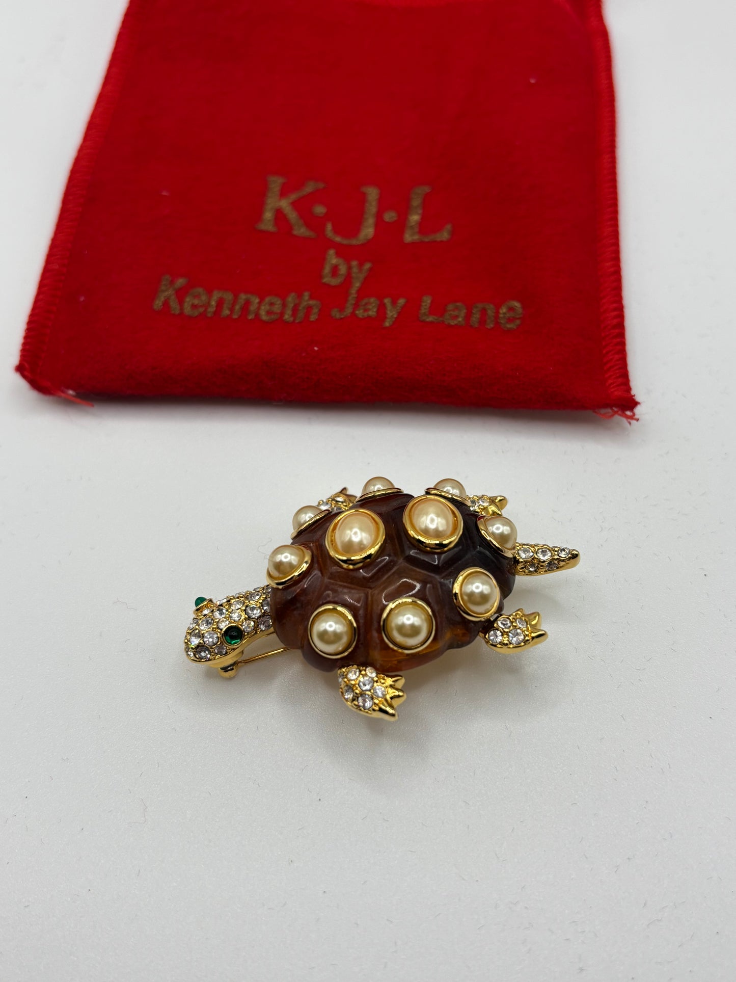 Vintage Kenneth Jay Lane Turtle Pin
