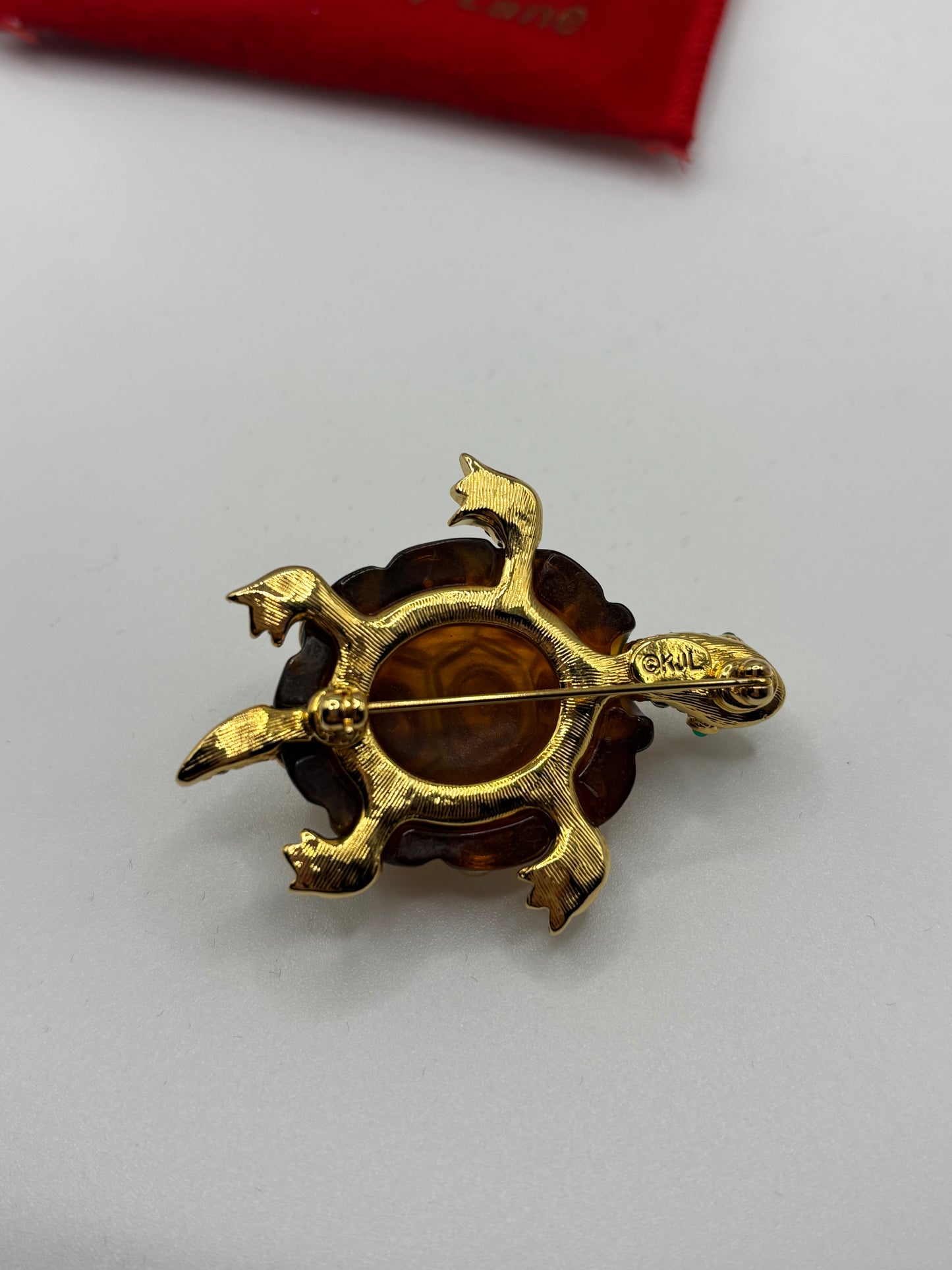 Vintage Kenneth Jay Lane Turtle Pin