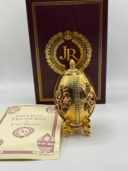 Joan Rivers Imperial Treasures Gold Decorative Egg.