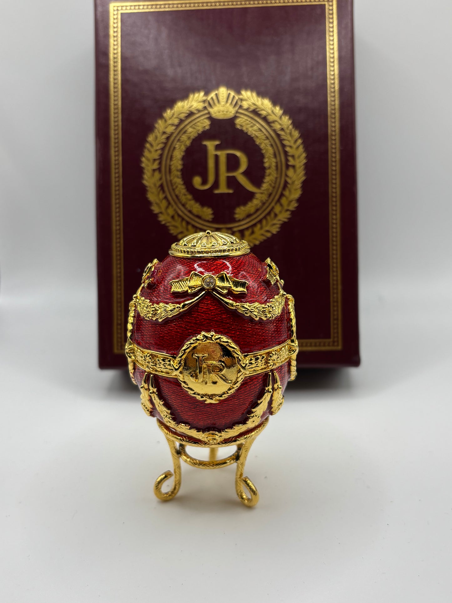 Joan Rivers Portrait Egg Red and Gold