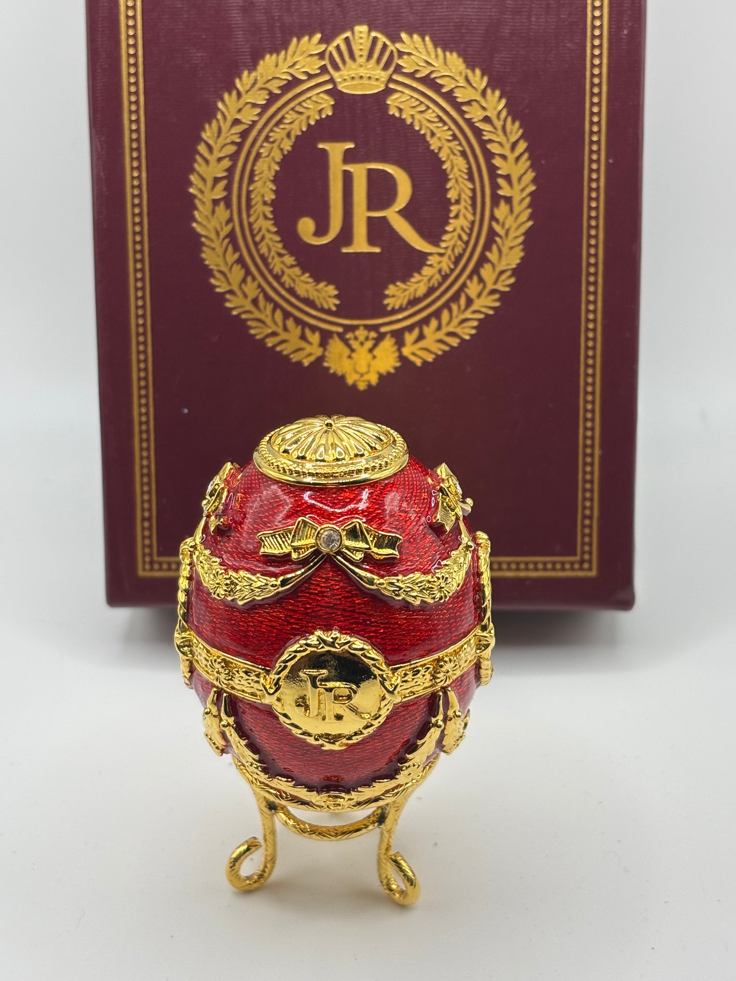 Joan Rivers Portrait Egg Red and Gold
