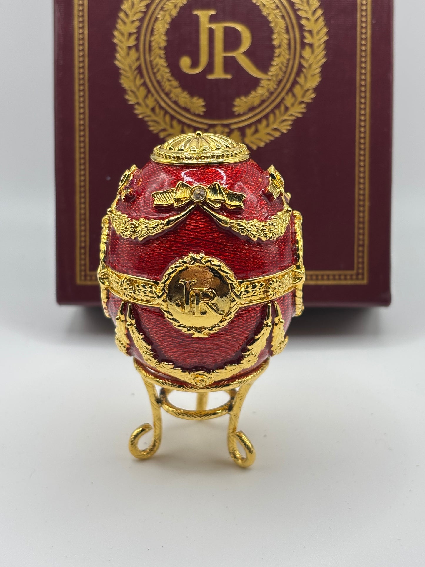 Joan Rivers Portrait Egg Red and Gold