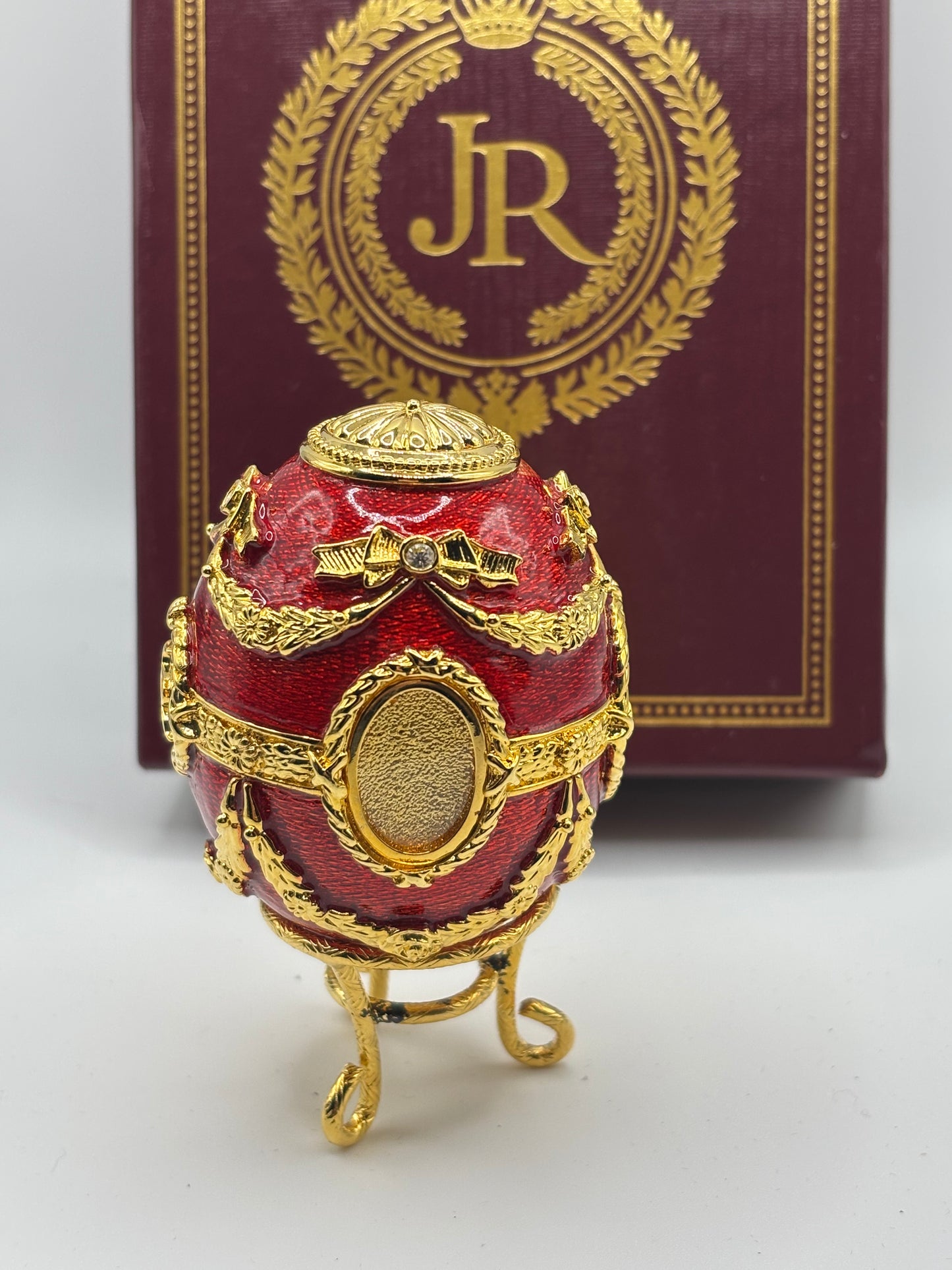 Joan Rivers Portrait Egg Red and Gold