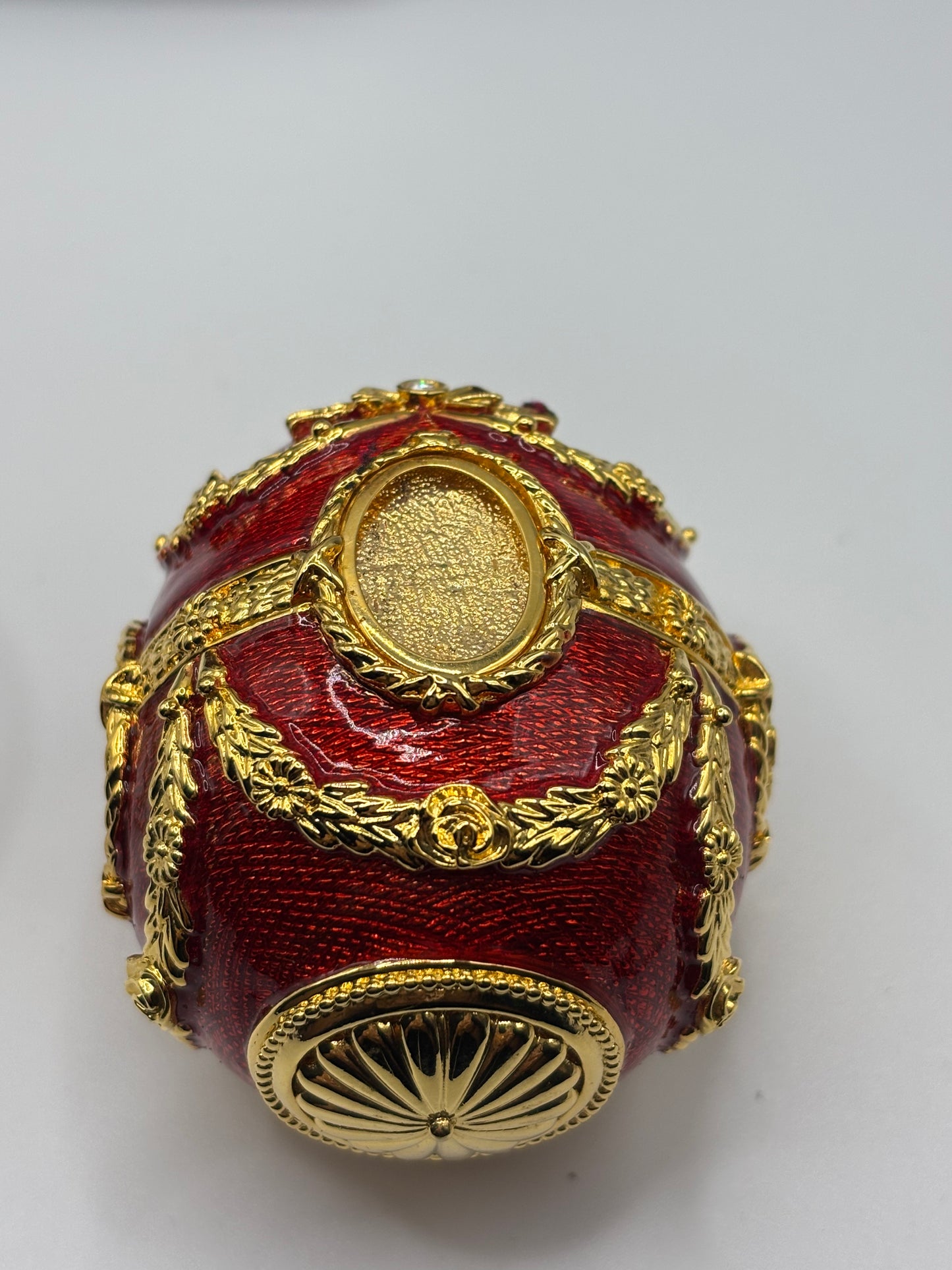 Joan Rivers Portrait Egg Red and Gold