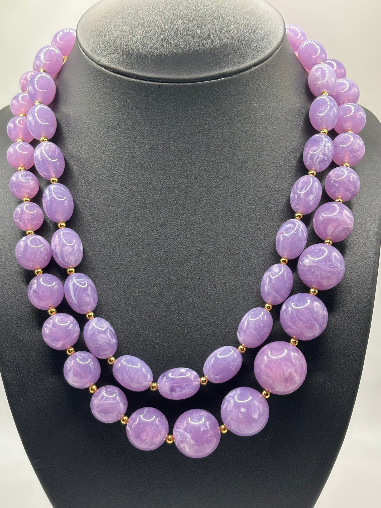 Joan Rivers Purple Necklace Set of 2