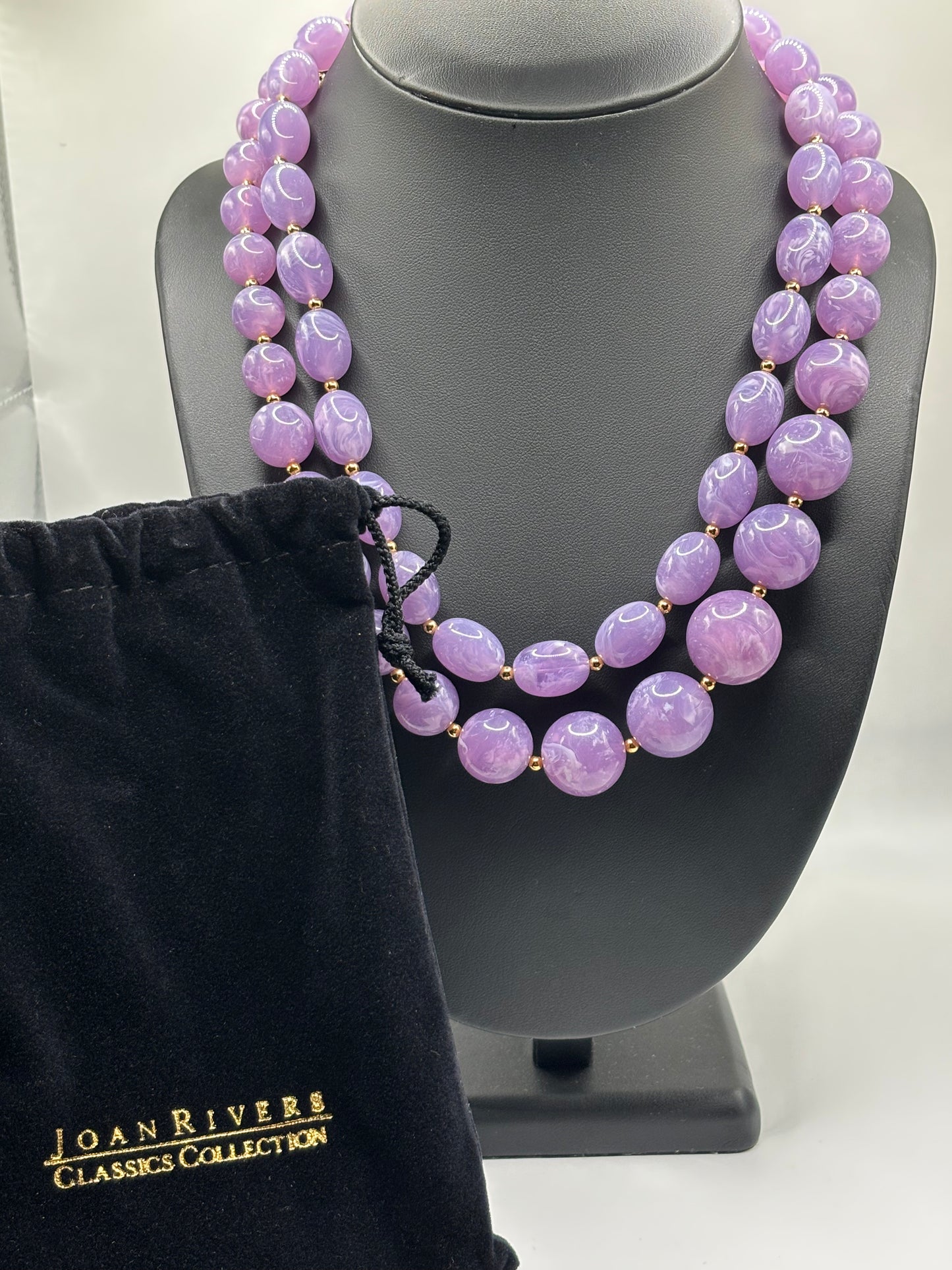Joan Rivers Purple Necklace Set of 2