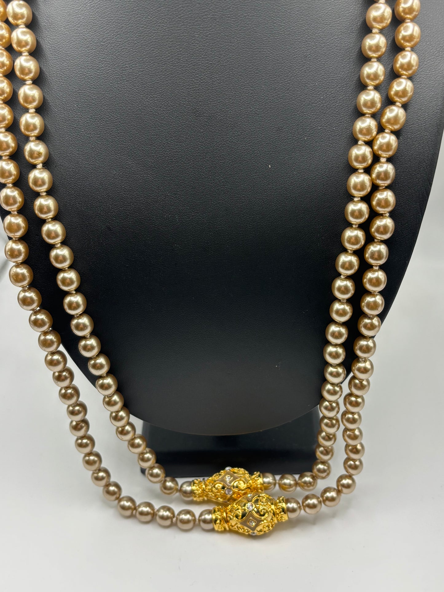 Joan Rivers Gold Pearl Set of 2 Necklace