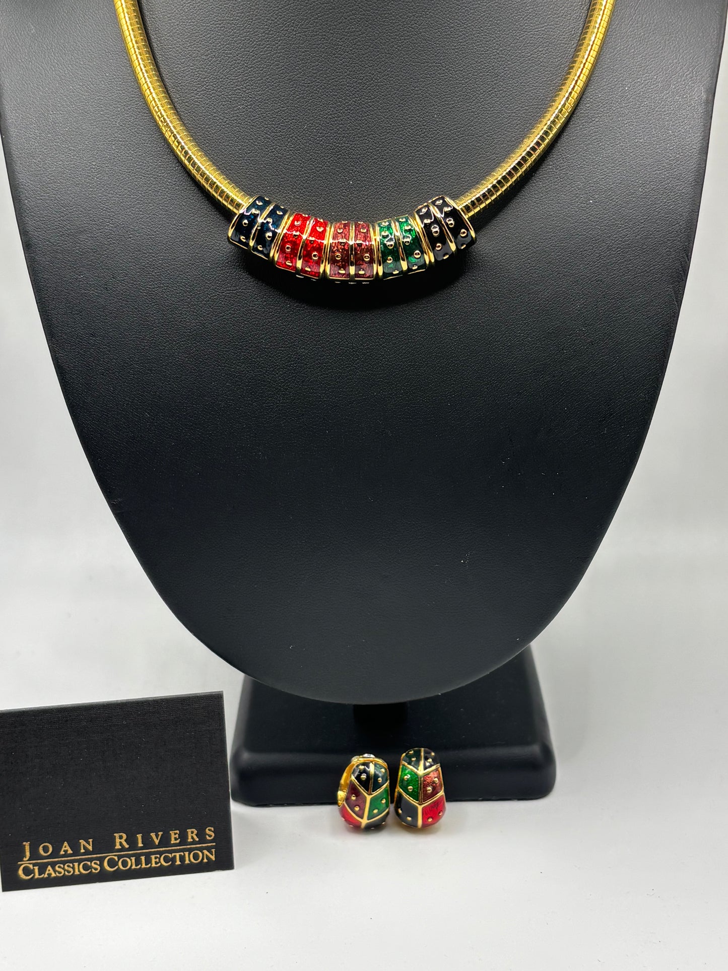 Gold Charm Necklace & Clip-On Earrings Set by Joan Rivers